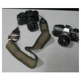 Pentax P3N & Olympus OM10 35mm SLR Film Cameras