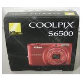 Coolpix S6500 Camera w/ Box - Untested