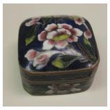 Antique Cloisonne Pill Box