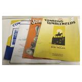 4 Western Sheet Music - w/ Tumbling Tumbleweeds
