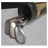 Lot of Golf Clubs & Bats