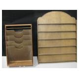 11.75" X 18.5" Organizer, 19" X 25" Wall Shelf