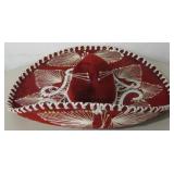 24" Red Pigalle Mexican Sombrero