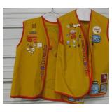 2 Zia Roamers RV Club Vests w/ Patches & Pins