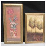 2 Framed Prints - Largest Is 11" x 23"