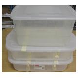 Lot of 31-40 Qt Plastic Bins