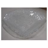 Vintage Glass Centerpiece Bowl - 13" Diameter