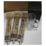 3 Lake Tahoe Brewing Beer Taps & Club Mug