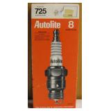 8 Auto Lite Plug No. 725 Spark Plugs-New Old Stock
