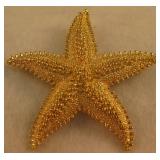 Vtg 1960s Monet Marked Starfish Pin/Brooch