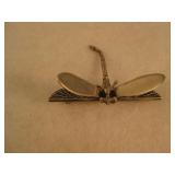 Sterling .925 Marked Silver Dragonfly Brooch/pin