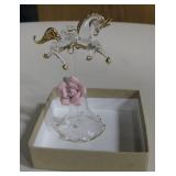 Blown Art Glass Horse Bell - 4.25" Tall