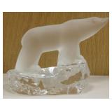 Crystal Polar Bear Figurine - 2.75" Tall