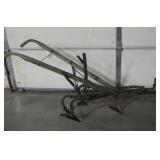 Antique Wood & Metal Plow - About 64" Long