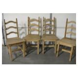 Lot Of 4 Vintage Wood Chairs