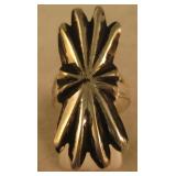 Sterling Silver Repousse Southwestern Ring