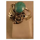 Sterling Silver & Turquoise SW Ring