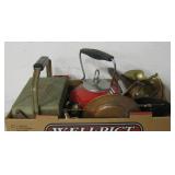 Vtg Cast Iron Pan, Teapot & More