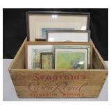 Wood Crate of Frames/Artwork