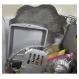 Metal Kitchen Items - Trays, Carving Set & More