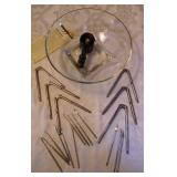 Vtg 11" Bleik Dish & Nut Crackers