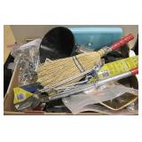 Box Lot of Hardware, Cutters, & More