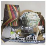 Trivet, Tin, Wood Box, Vase & More