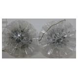 Lot Of 2 - 14" Lighted Plastic Cups Ceiling Decor