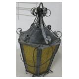 Vintage 17.5" Tall Hanging Light - Works