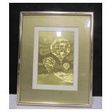 Framed Gold-Foil Balloon Print - 8" x 10"