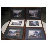 Lot Of 6 Thomas Kincade Framed Prints