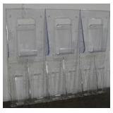 9-Spot Wall Mounted Acrylic Ad Or Brochure Rack