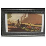 28.5" X 16.5" Framed Western Print