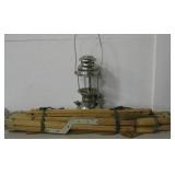 Wenzel 1887 Chrome Lantern & Vtg Folding Cot