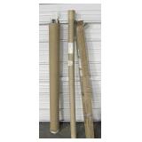 3 Tubes of Plastic Rods 48" - 53"