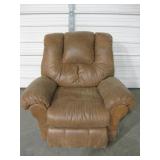 Brown "Leather" Recliner 34" X 31" X 39"
