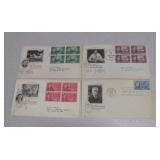 Lot Of 4 Roosevelt USA Stamps First Day Covers