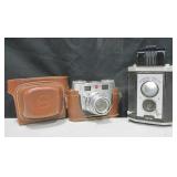 2 Vtg Cameras - Brownie Reflex Synchro & Signet 35