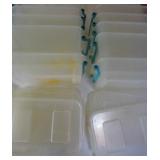 Lot Of 10 Locking Storage Containers w/ Lids