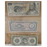 3 Vintage Banco De Mexico SA Currency