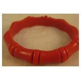 Vintage Bamboo Design Bangle Bracelet