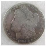 1884-O Silver Morgan Dollar - New Orleans Minted