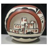 4.25" Tall Signed Native American Bowl