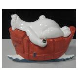 9.5" Tall Sakura Coca-Cola Ceramic Cookie Jar