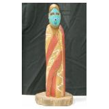 10.25" Tall Navajo Flute Maiden Kachina - Signed