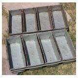 2 Vintage 4-Loaf Chicago Metallic 78 Baking Pans