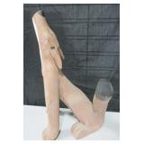 Painted Wood Coyote - 18" Tall