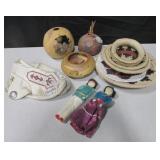 Native American Shoes, Dolls, Bowls Coil Bowls etc