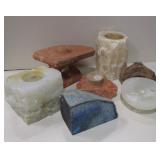Cut / Polished Stone Decor - Candle Holders & More