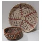 Coiled Native American Bowl & Plate